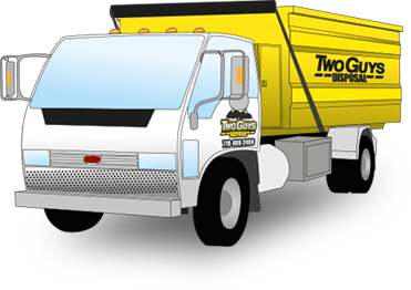Two Guys Disposal Junk Removal Truck